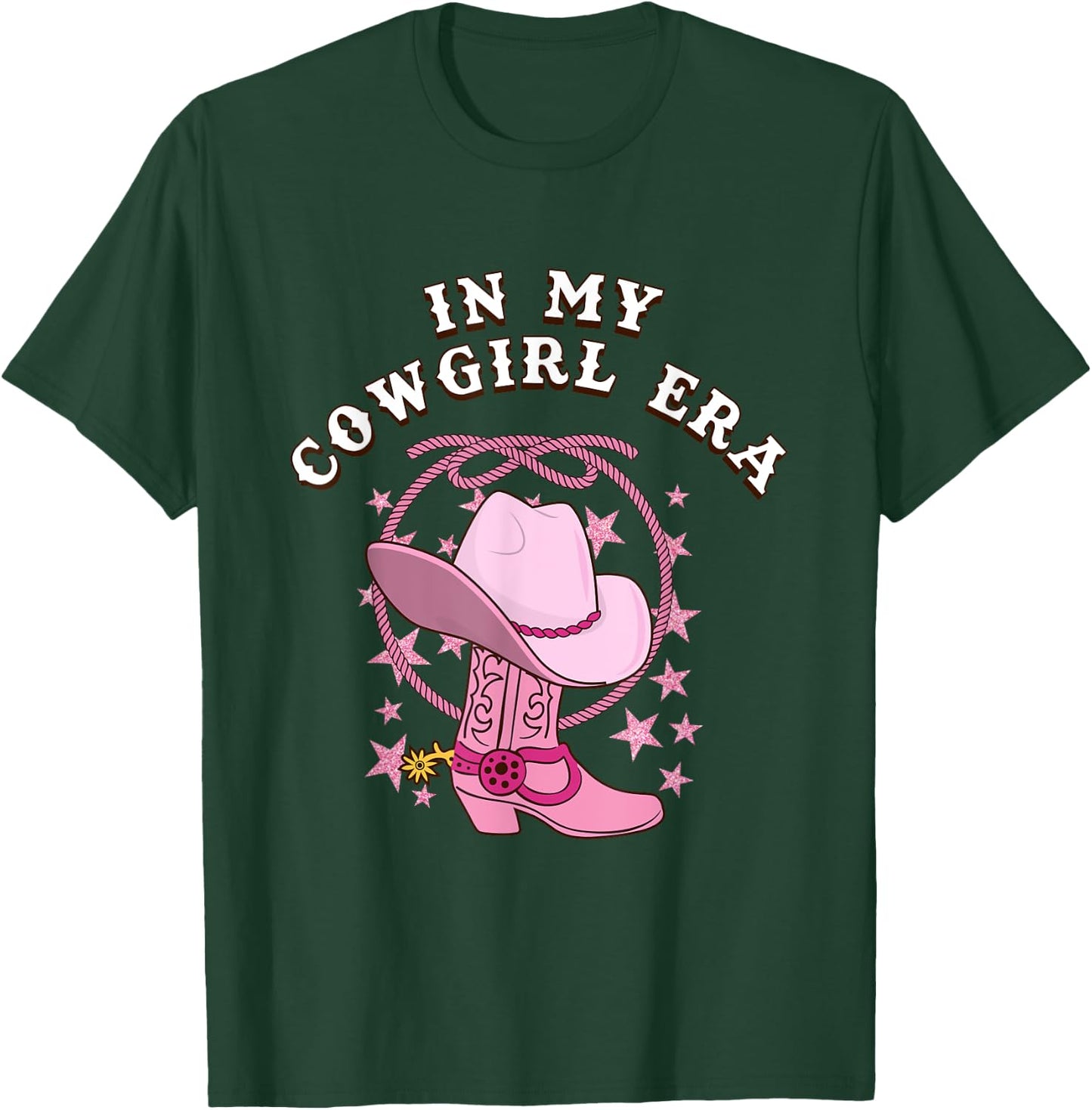 In My Cowgirl Era Retro Howdy Western Country Rodeo Cowgirl T-Shirt - T-Shirt | Forest