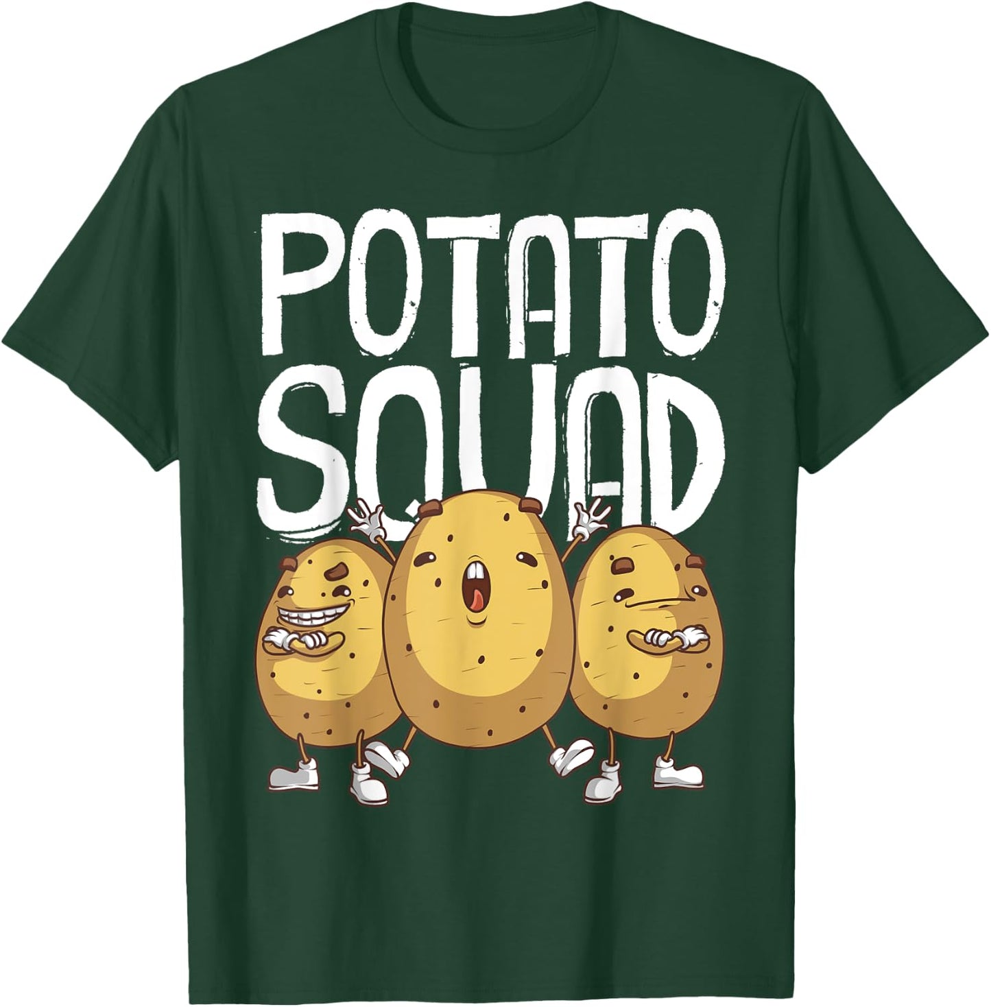 Funny Potato Squad Gift Women Cool Vegetarian Team T-Shirt - T-Shirt | Forest
