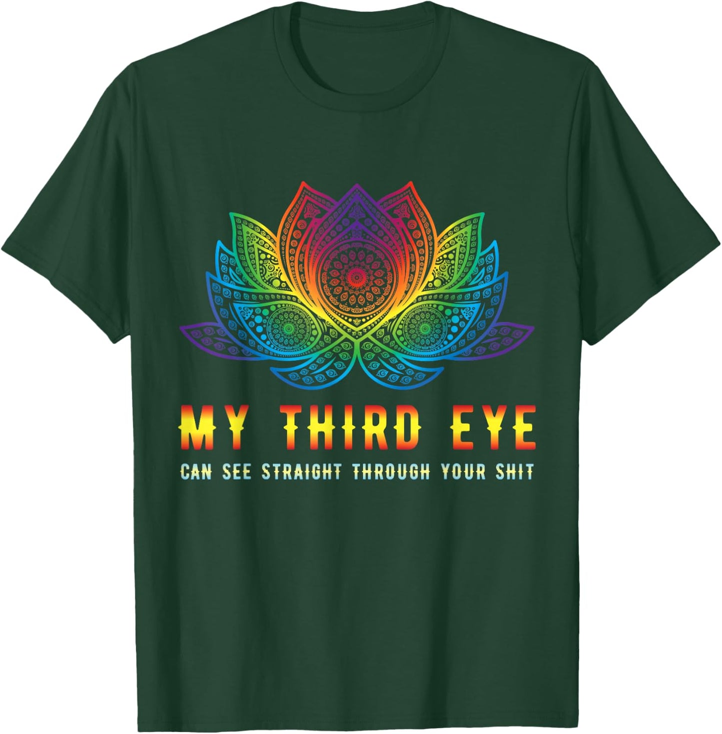Third Eye Yoga Gift Psychedelic Trance Dancing Goa T-Shirt - T-Shirt | Forest