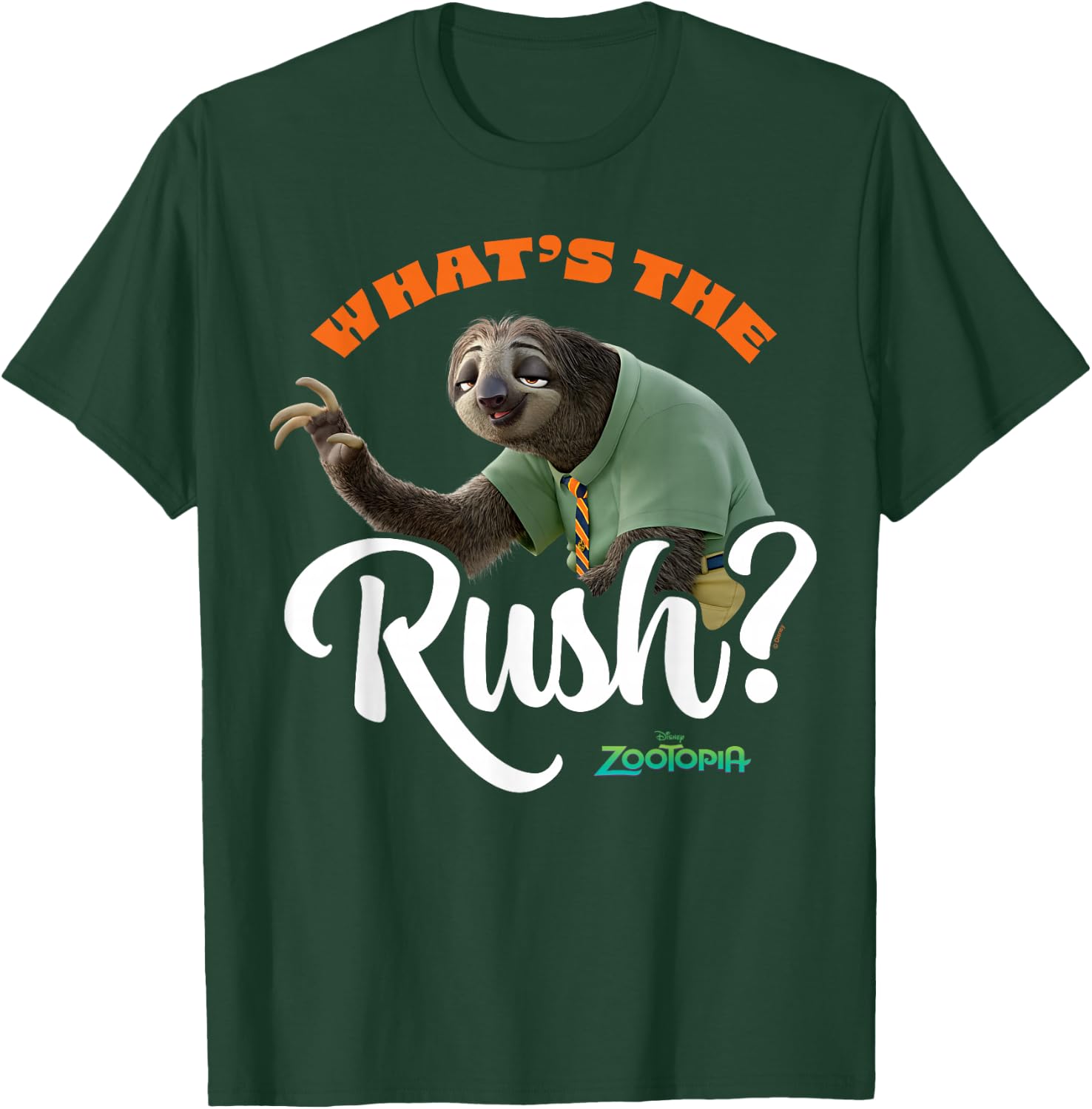 Zootopia - Flash Sloth What's The Rush T-Shirt - T-Shirt | Forest