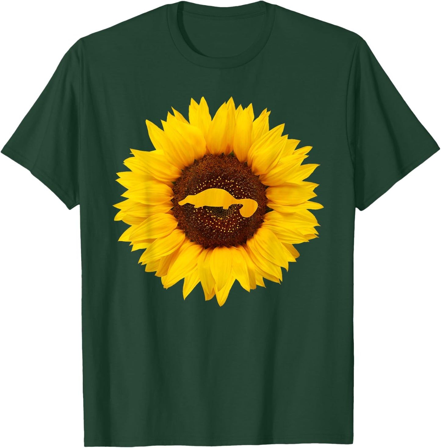 Platypus Gift Men Monotreme Animal Sunflower Lover T-Shirt - T-Shirt | Forest