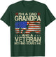 I'm A Dad Grandpa And Veteran Funny Retro Papa Grandpa Gifts T-Shirt - T-Shirt | Forest