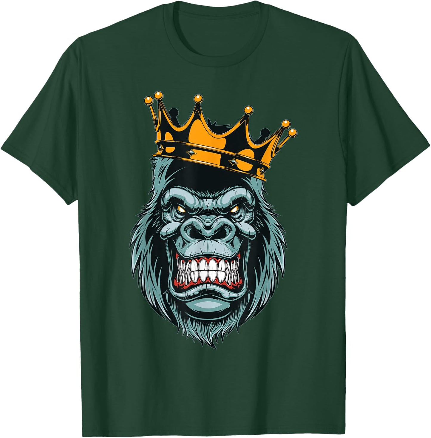 Wild Gorilla Graphic - Novelty & Cool Designs T-Shirt - T-Shirt | Forest