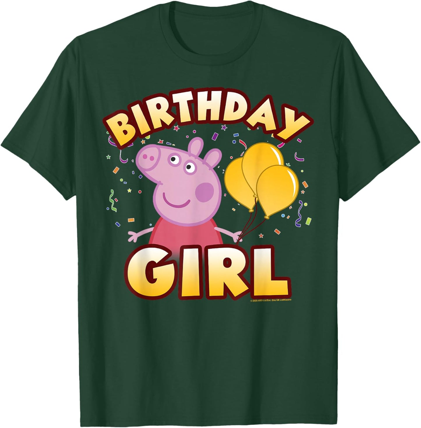 Peppa Pig Birthday Girl Confetti Celebration Small T-Shirt - T-Shirt | Forest