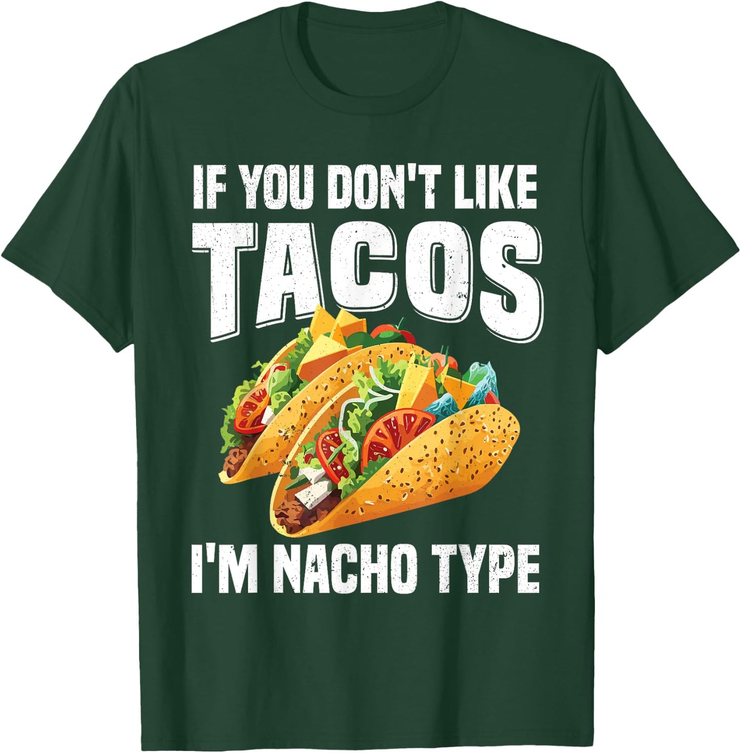Cute Taco Design Women Kids Mexican Food Taco Lover T-Shirt - T-Shirt | Forest