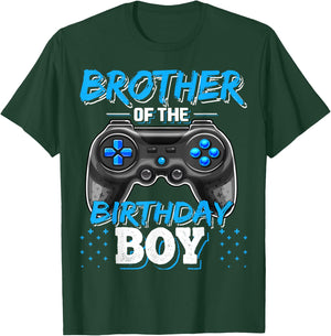Brother of the Birthday Boy Matching Video Game Birthday T-Shirt - T-Shirt | Forest