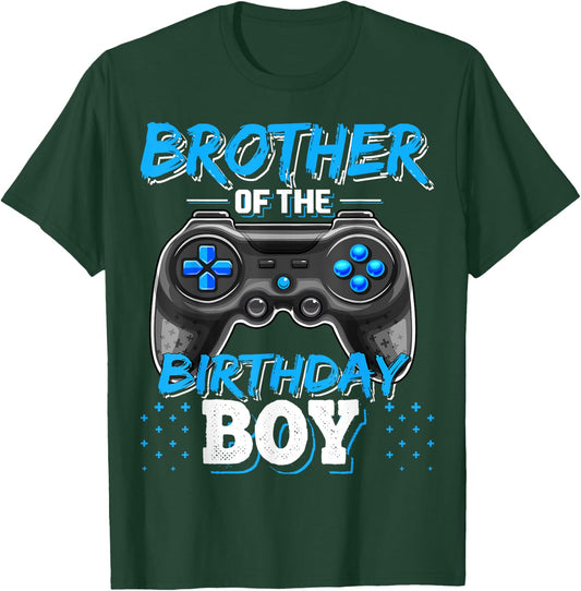 Brother of the Birthday Boy Matching Video Game Birthday T-Shirt - T-Shirt | Forest