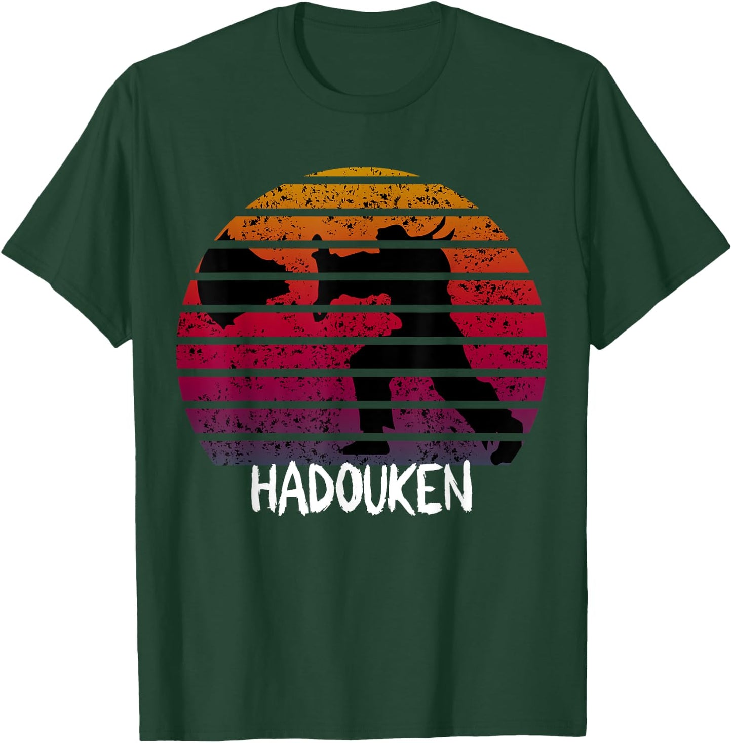 Retro Vintage Hadouken Fighter T-Shirt - T-Shirt | Forest