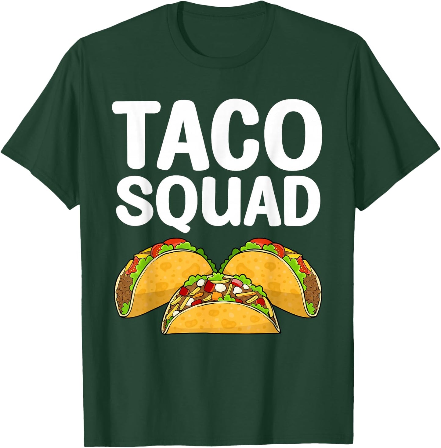 Funny Taco Design Women Kids Mexican Food Taco Lover T-Shirt - T-Shirt | Forest
