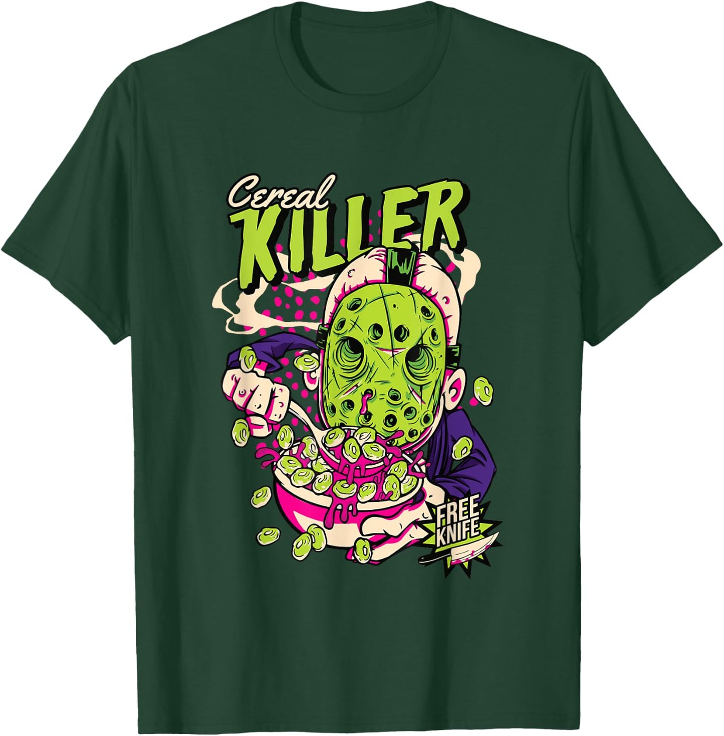 Cereal Killer | Horror Movies True Crime And Cereal Lovers T-Shirt - T-Shirt | Forest
