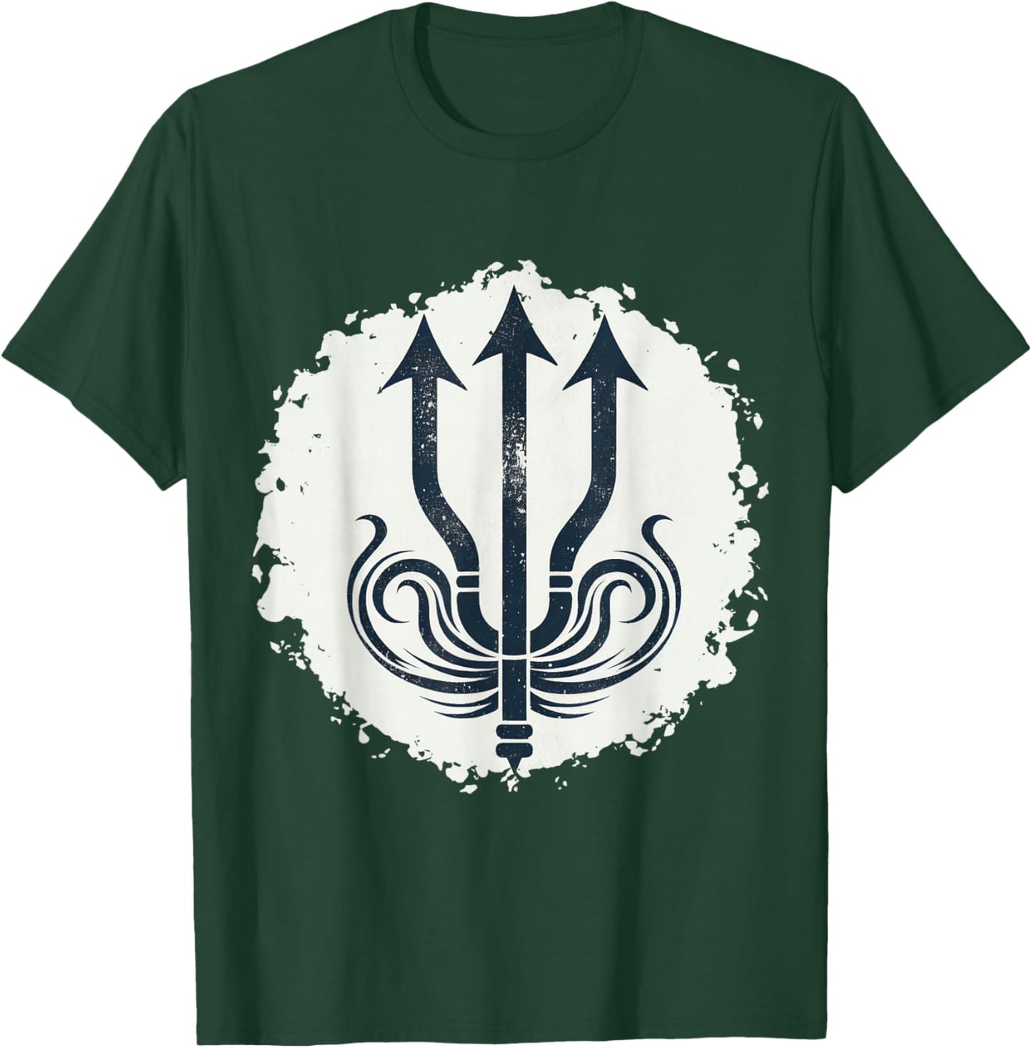 Trident Poseidon Symbol Ancient Greek God T-Shirt - T-Shirt | Forest