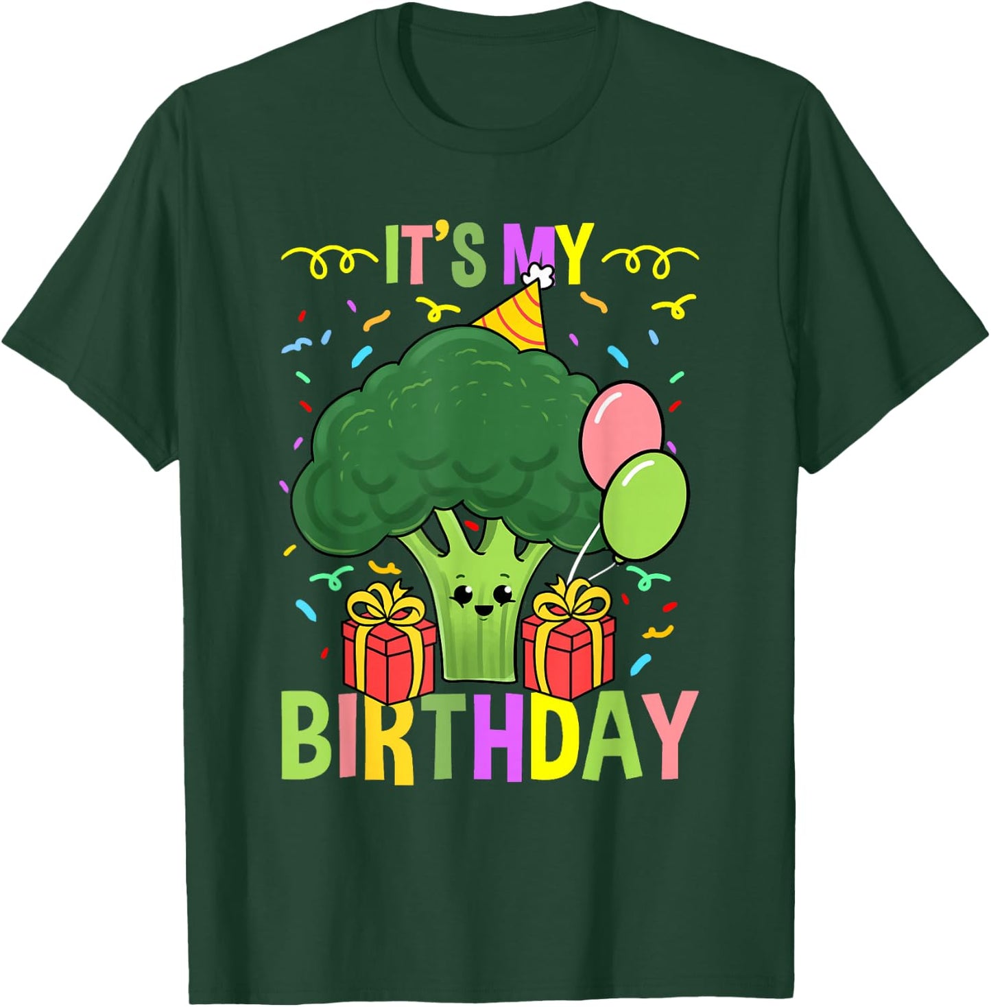 Its My Birthday Broccoli T-Shirt - T-Shirt | Forest