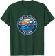 Port Aransas Texas TX Vintage Nautical Waves Design T-Shirt - T-Shirt | Forest