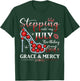 Stepping into My July Birthday With God's Grace And Mercy T-Shirt - T-Shirt | Forest