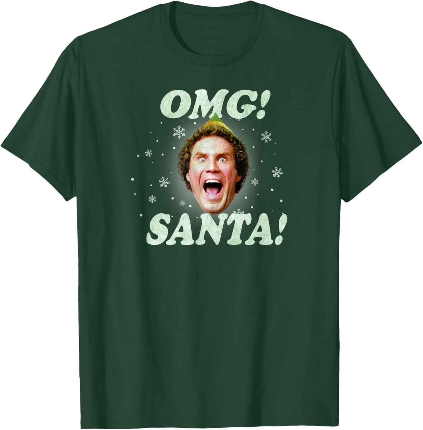Elf Buddy OMG Santa T-Shirt - T-Shirt | Forest
