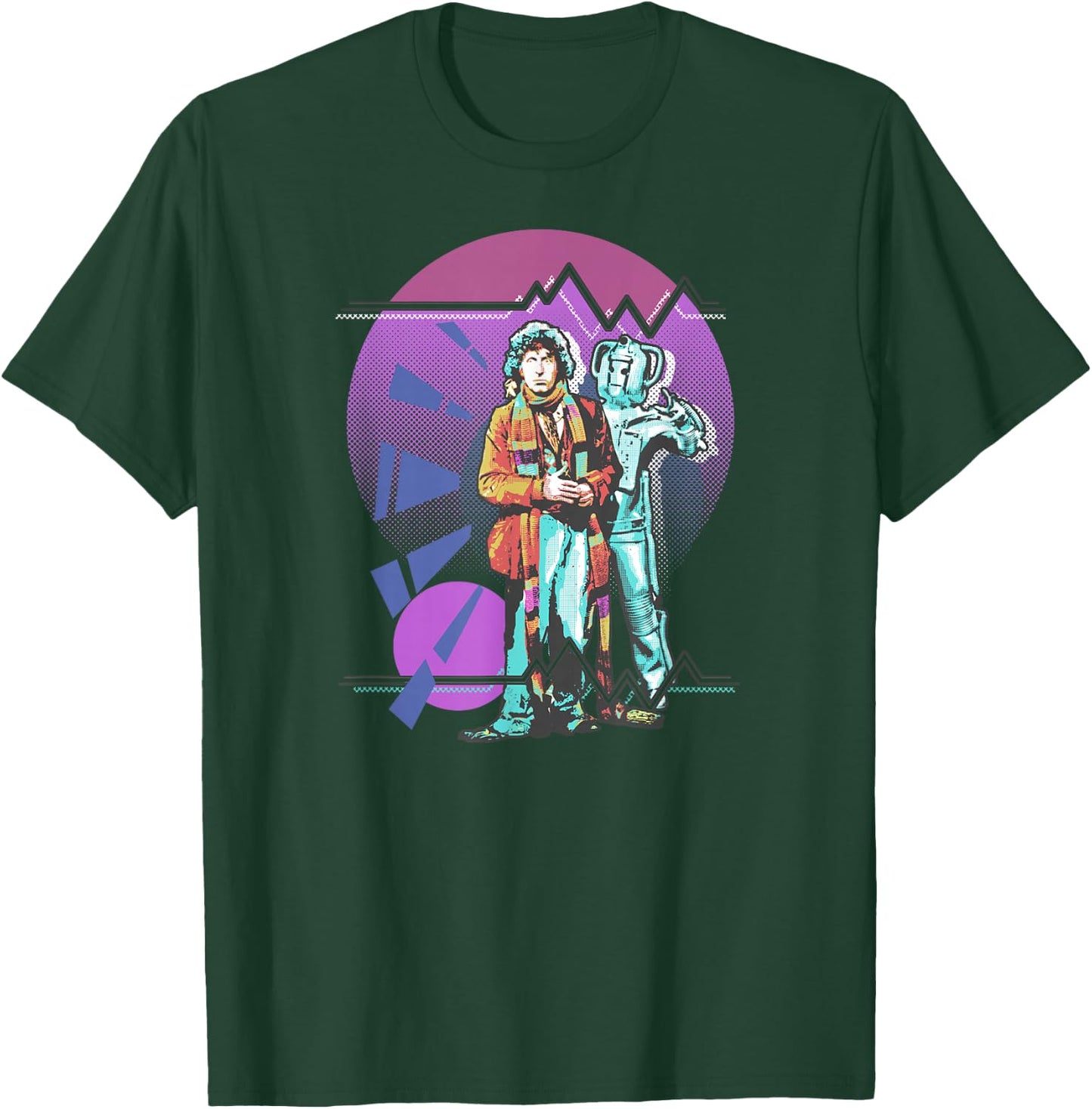 Pop Art 4th Doctor Baker Cosmic Time Travel Fan T-Shirt - T-Shirt | Forest