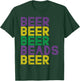 Retro Beer Beads Funny Mardi Gras Party Carnival Men Women T-Shirt - T-Shirt | Forest