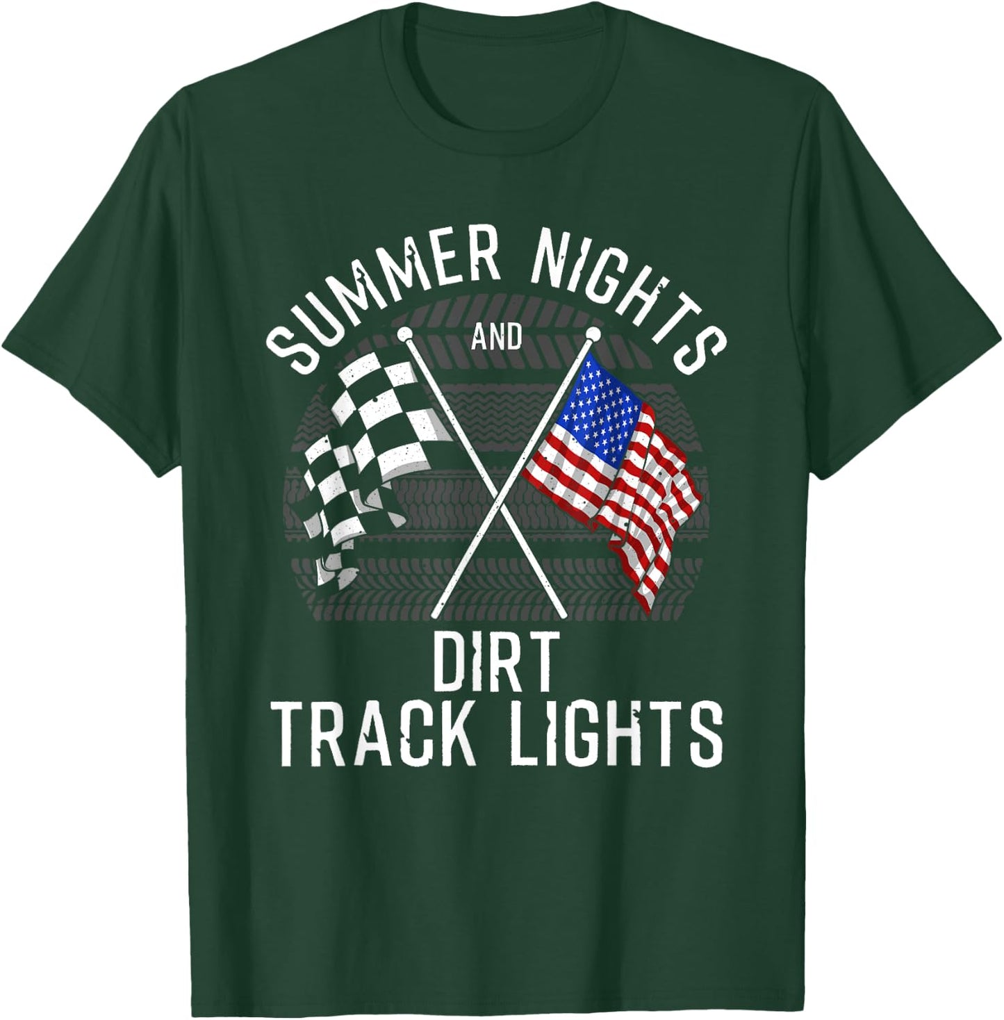 Funny Dirt Racing Gift Women Cool Dirt Track Racing T-Shirt - T-Shirt | Forest