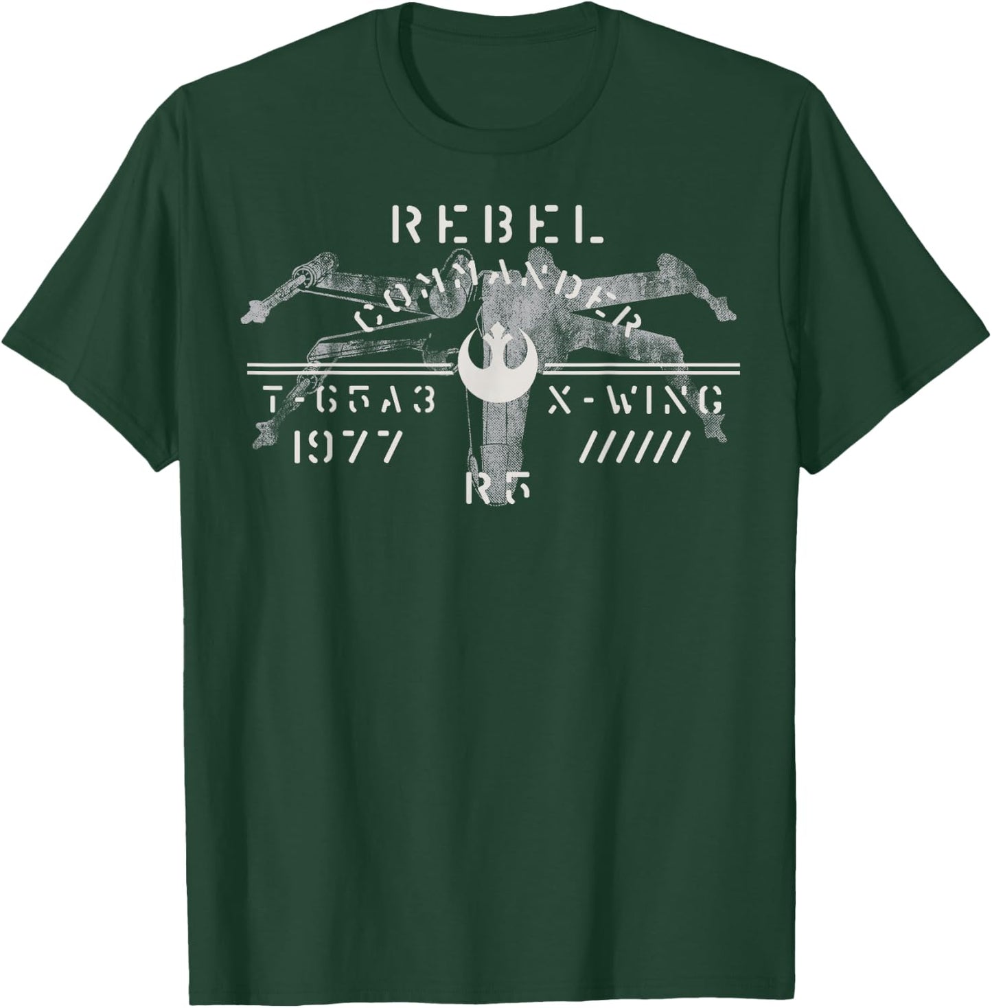 Star Wars Rebel 1977 X-Wing Stencil T-Shirt - T-Shirt | Forest