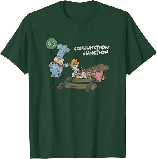 Schoolhouse Rock Conjunction Junction Railroad Vintage T-Shirt - T-Shirt | Forest
