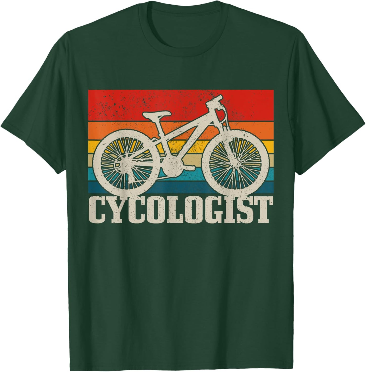 Cycologist Mountain Bike MTB Funny Mountain Biker Gift T-Shirt - T-Shirt | Forest