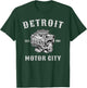 Vintage Big Block Detroit Motor City Michigan Car Enthusiast T-Shirt - T-Shirt | Forest