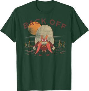 Looney Tunes Yosemite Sam Back Off Desert Portrait T-Shirt - T-Shirt | Forest