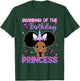 Grandma Of The Birthday Princess Melanin Black Girl Unicorn T-Shirt - T-Shirt | Forest