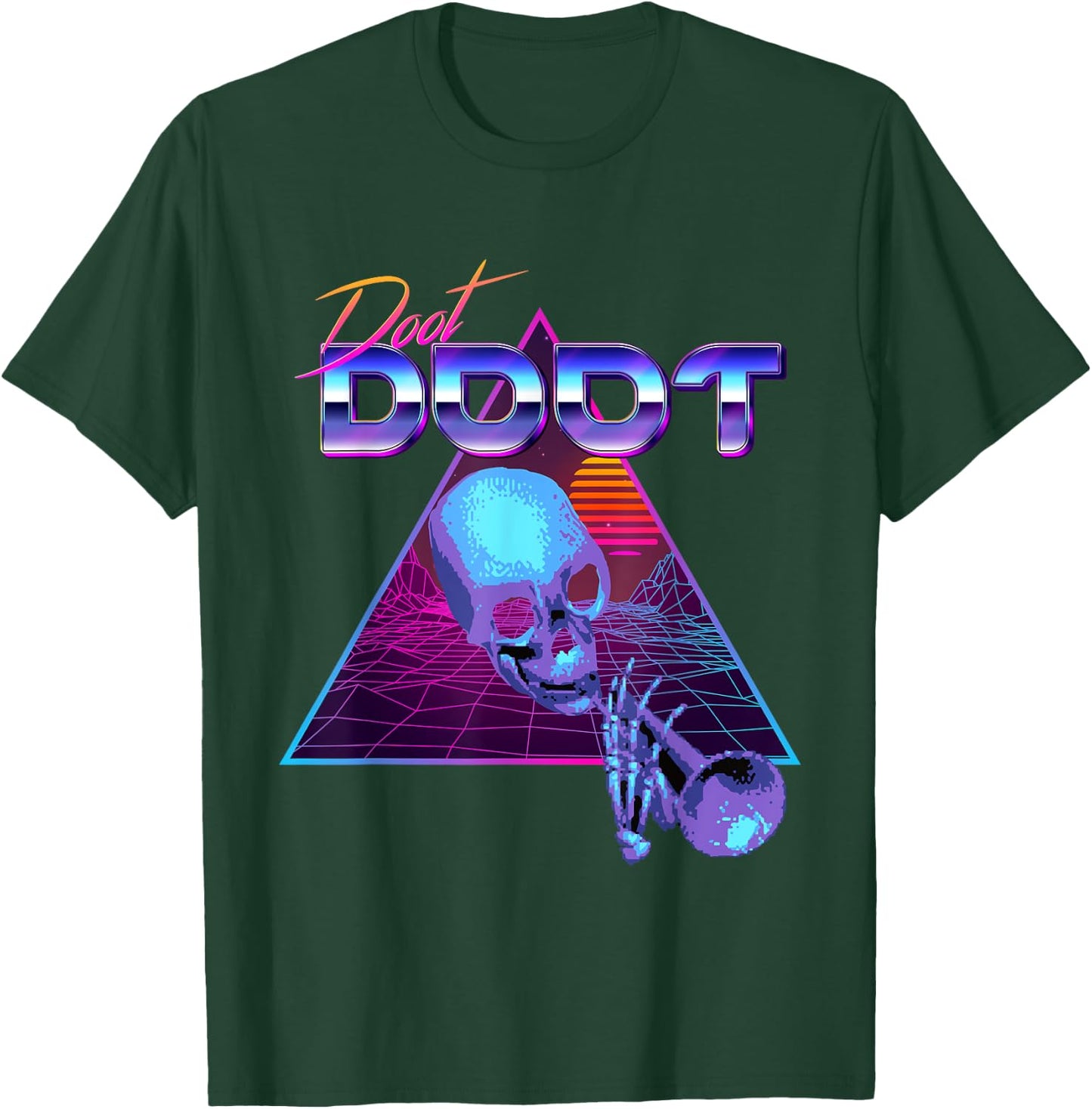 Doot Doot Mr Skeltal Synthwave Streetwear T-Shirt - T-Shirt | Forest