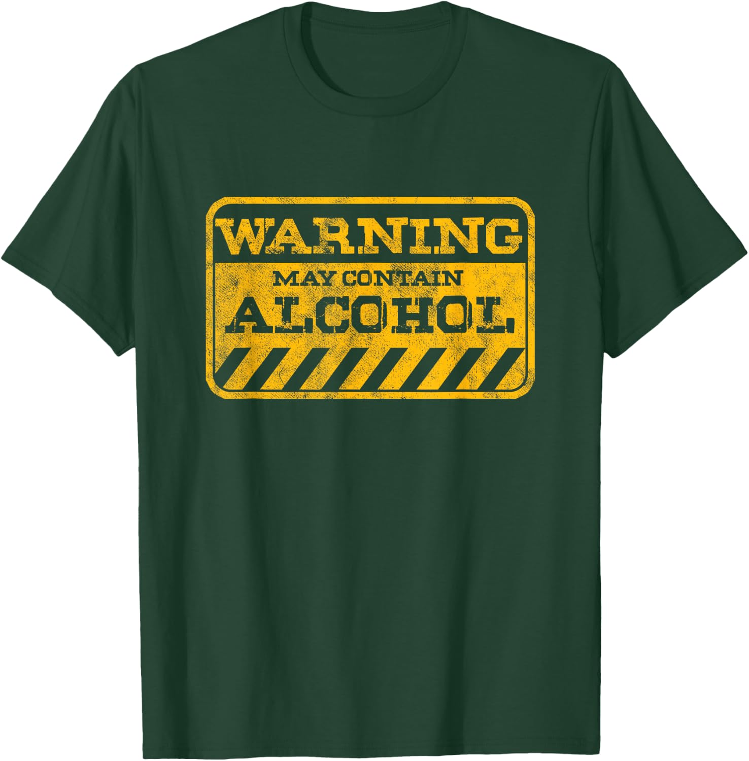 Funny shot drinker warning may contain alcohol T-Shirt - T-Shirt | Forest