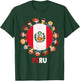 Peruvian Flag Hispanic Heritage Month Peru Kids Boys Girls T-Shirt - T-Shirt | Forest