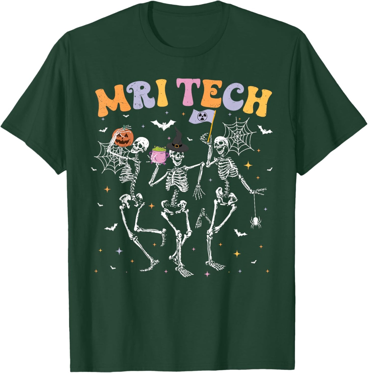 Skeleton MRI Radiology MRI Technologist MRI Tech Halloween T-Shirt - T-Shirt | Forest