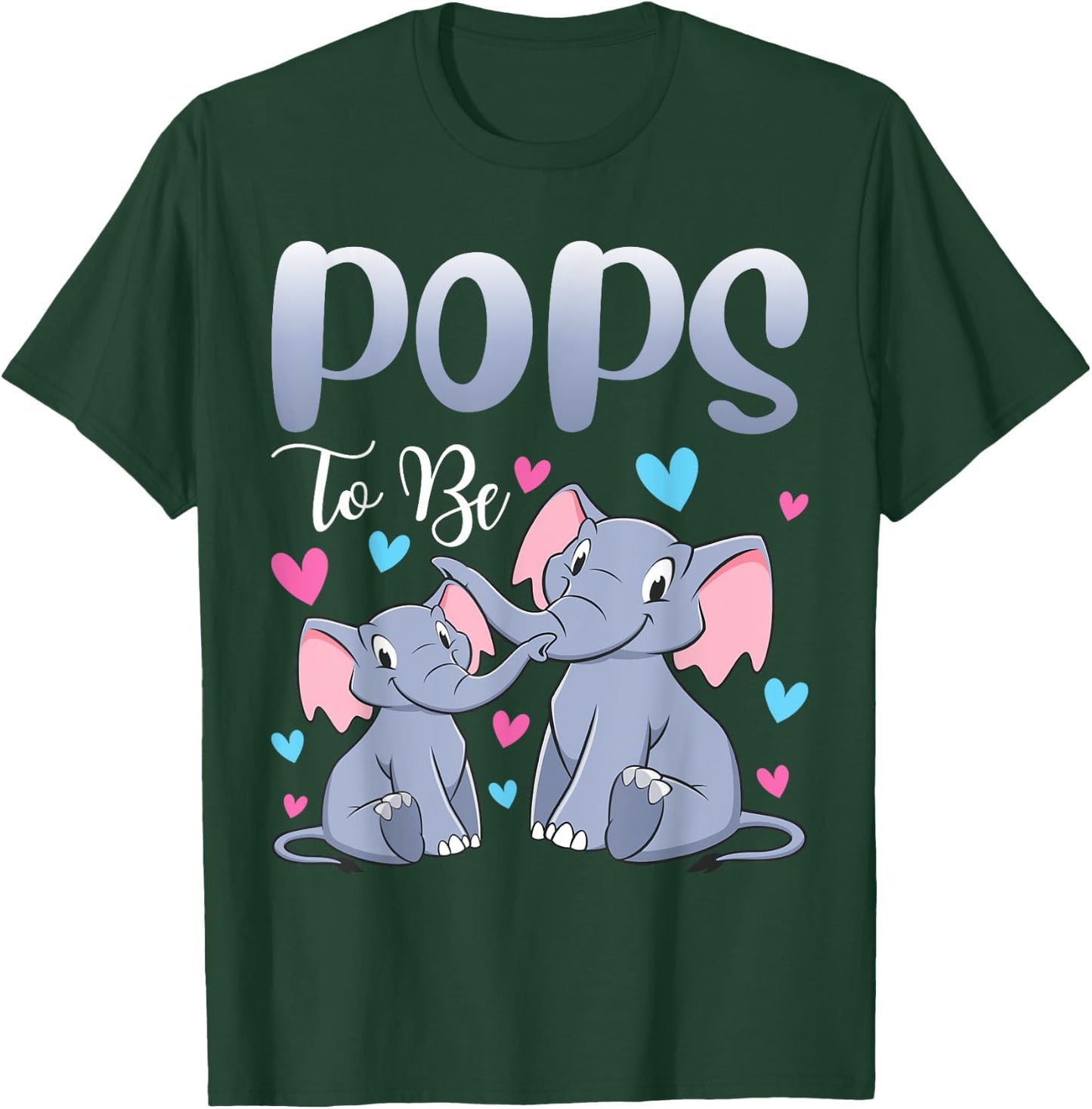 Soon Pops To Be Elephants For Baby Shower Gender Reveal Men T-Shirt - T-Shirt | Forest