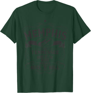 Memphis Tennessee Blues Country Music Guitar Vintage T-Shirt - T-Shirt | Forest