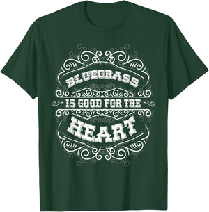 Bluegrass Gifts Women Men Banjo Music Cowboy Gifts Bluegrass T-Shirt - T-Shirt | Forest
