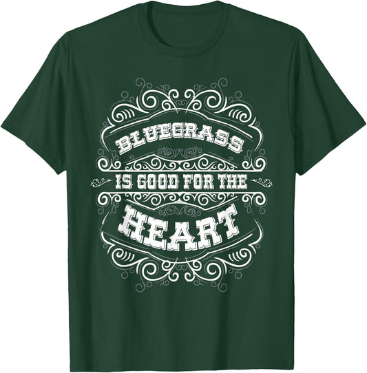 Bluegrass Gifts Women Men Banjo Music Cowboy Gifts Bluegrass T-Shirt - T-Shirt | Forest