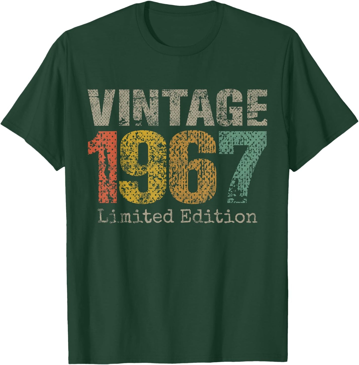 Vintage 1967 Limited Edition 58th Birthday Gifts 58 Year Old T-Shirt - T-Shirt | Forest