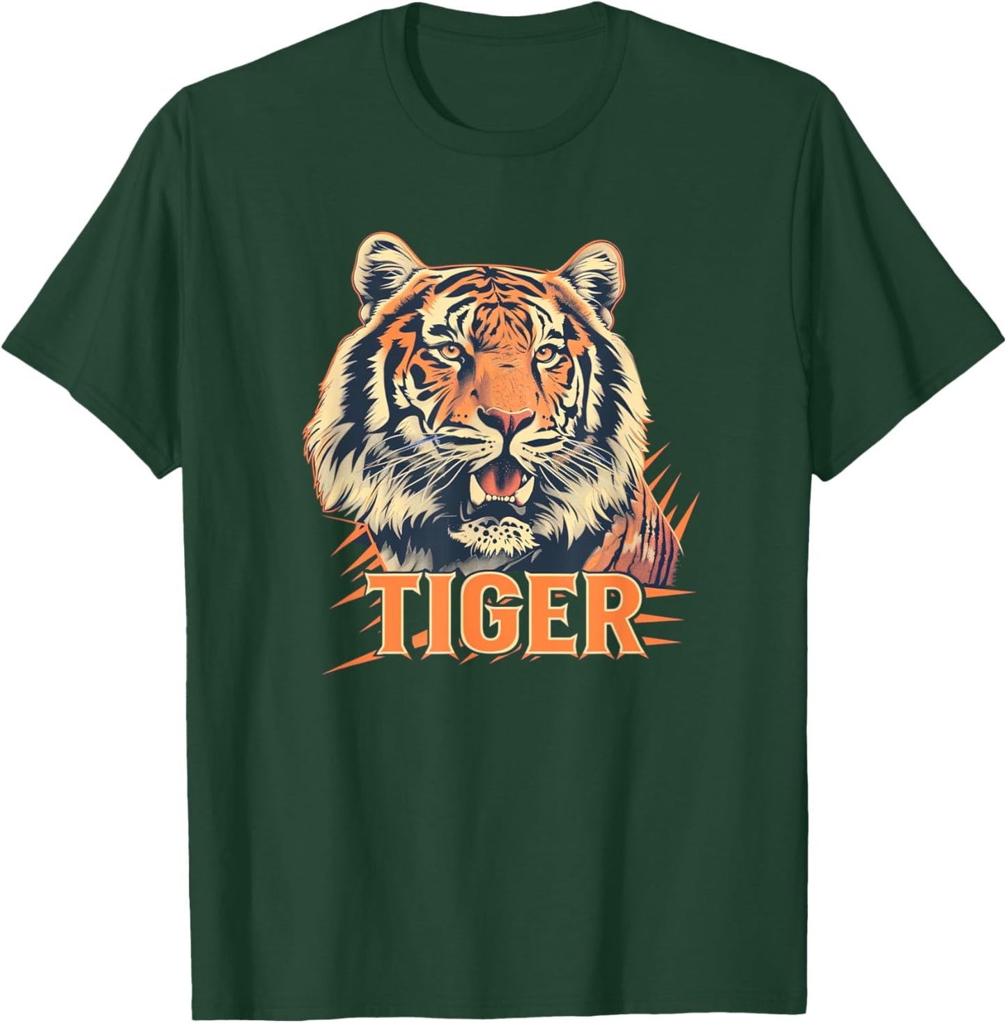 Pretty Tiger Face for Wild Cats Lovers T-Shirt - T-Shirt | Forest