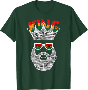 Black King Father's Day Juneteenth History 19th June 1865 T-Shirt - T-Shirt | Forest