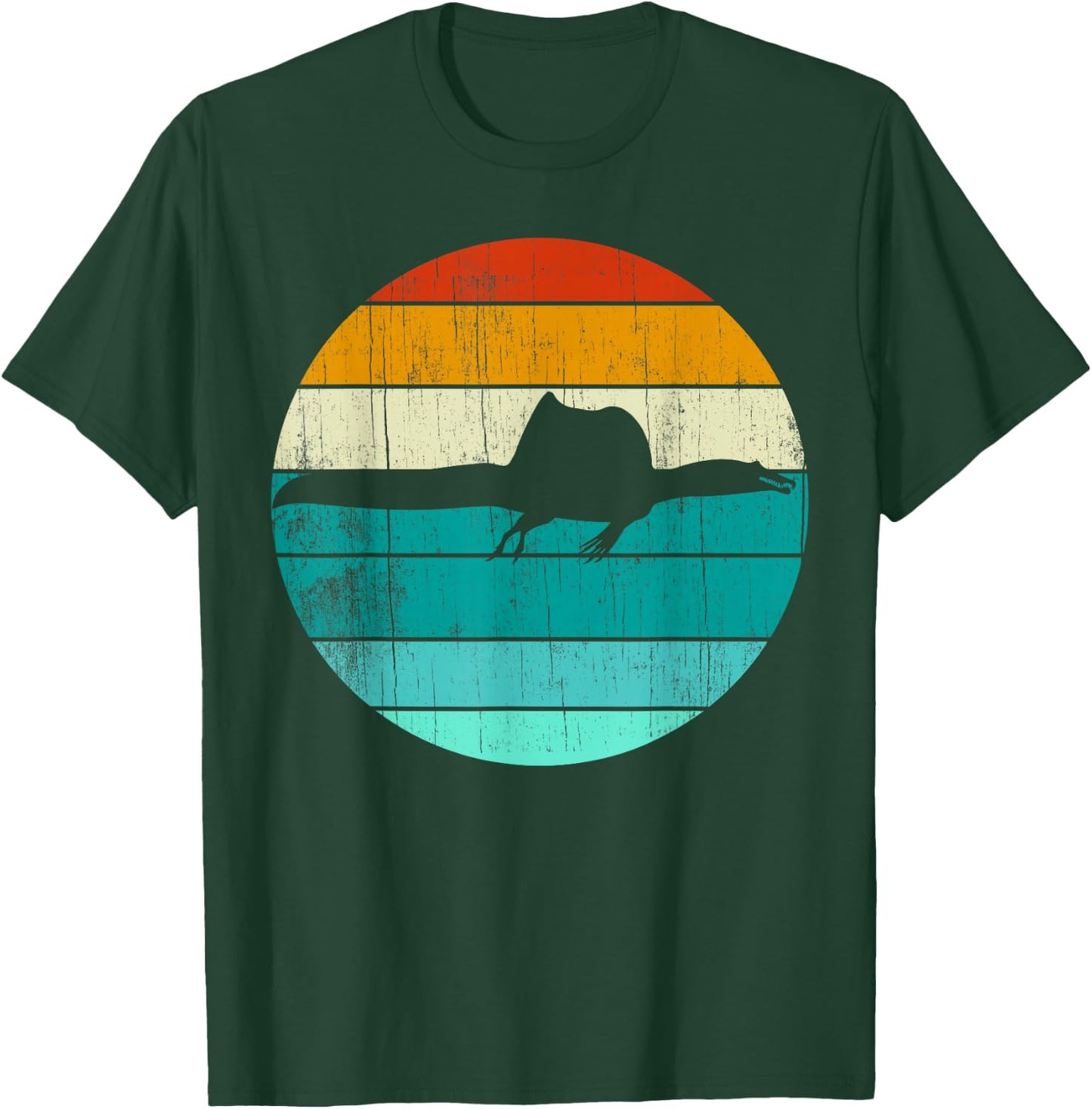 Spinosaurus Vintage Retro Sunset - Dinosaur Lover T-Shirt - T-Shirt | Forest