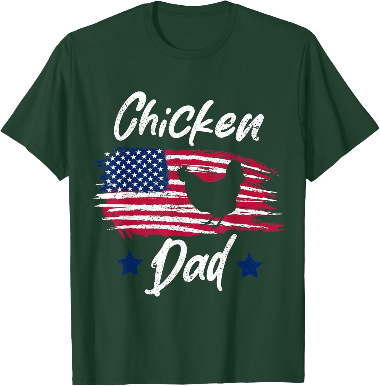 Chicken farmer Father Funny Chicken Dad T-Shirt - T-Shirt | Forest