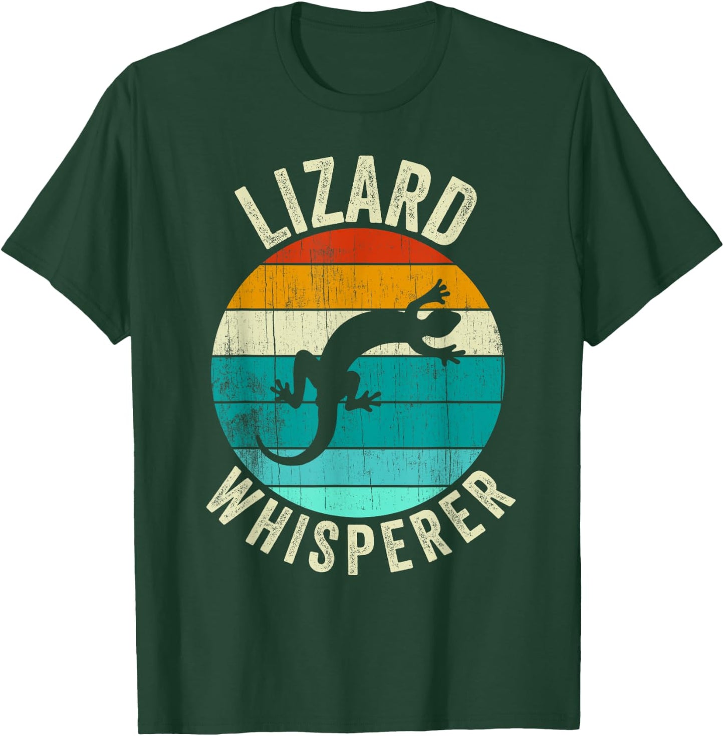 Vintage Retro Lizard Whisperer Gecko Reptile Lover Kids Gift T-Shirt - T-Shirt | Forest