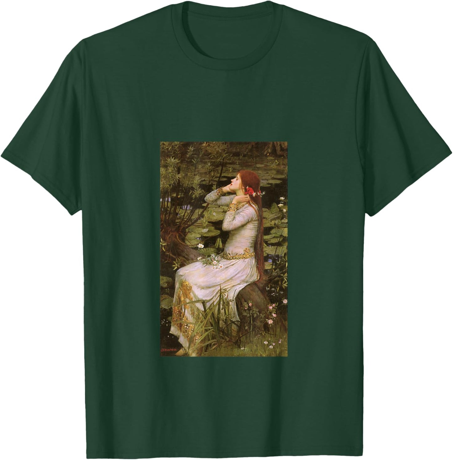 John William Waterhouse Ophelia Painting T-Shirt - T-Shirt | Forest