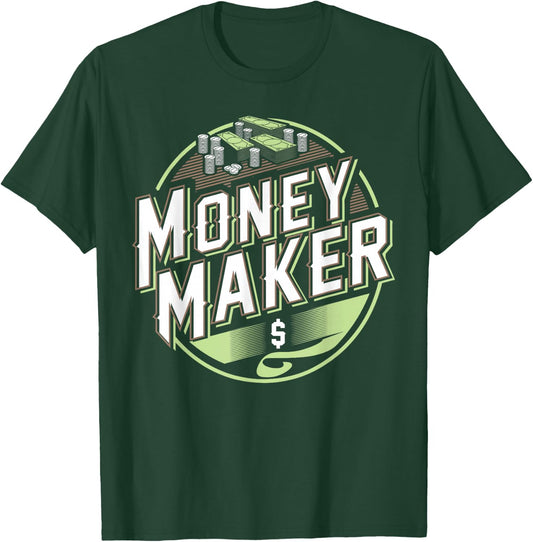 Funny Couples Matching Money Maker Finance Humor Design T-Shirt - T-Shirt | Forest