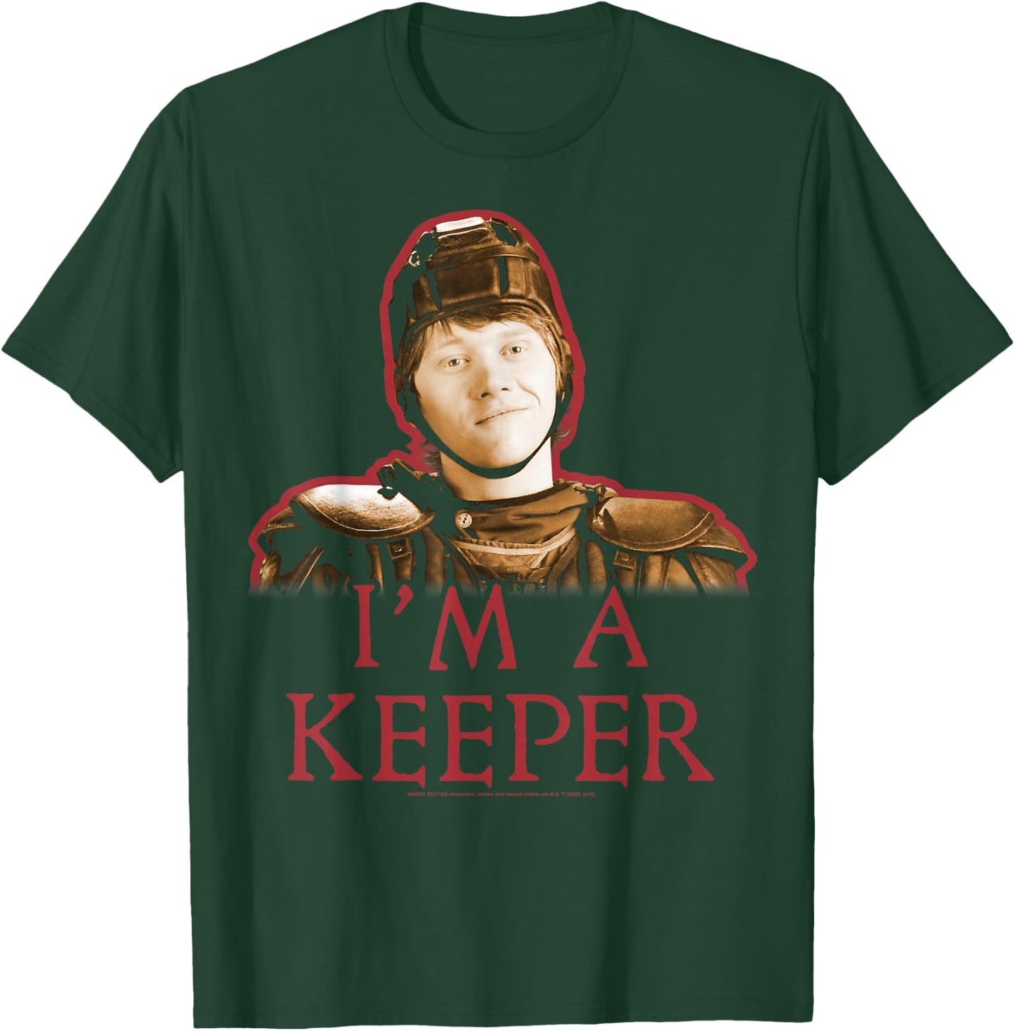 Harry Potter Ron Weasley I'm A Keeper Portrait T-Shirt - T-Shirt | Forest