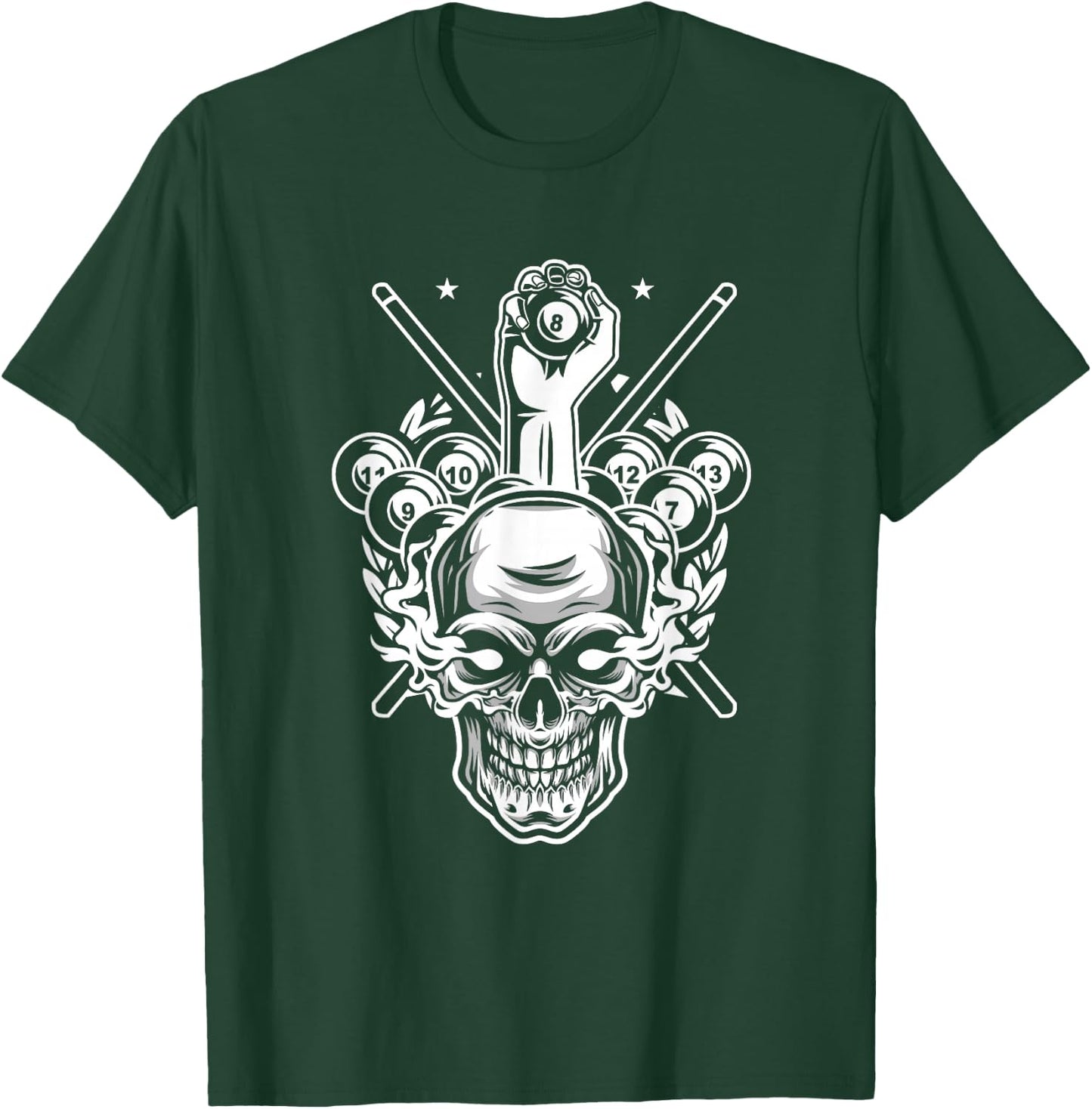 Awesome Pocket Billiard Pool Player Athlete Cue Sports Game T-Shirt - T-Shirt | Forest