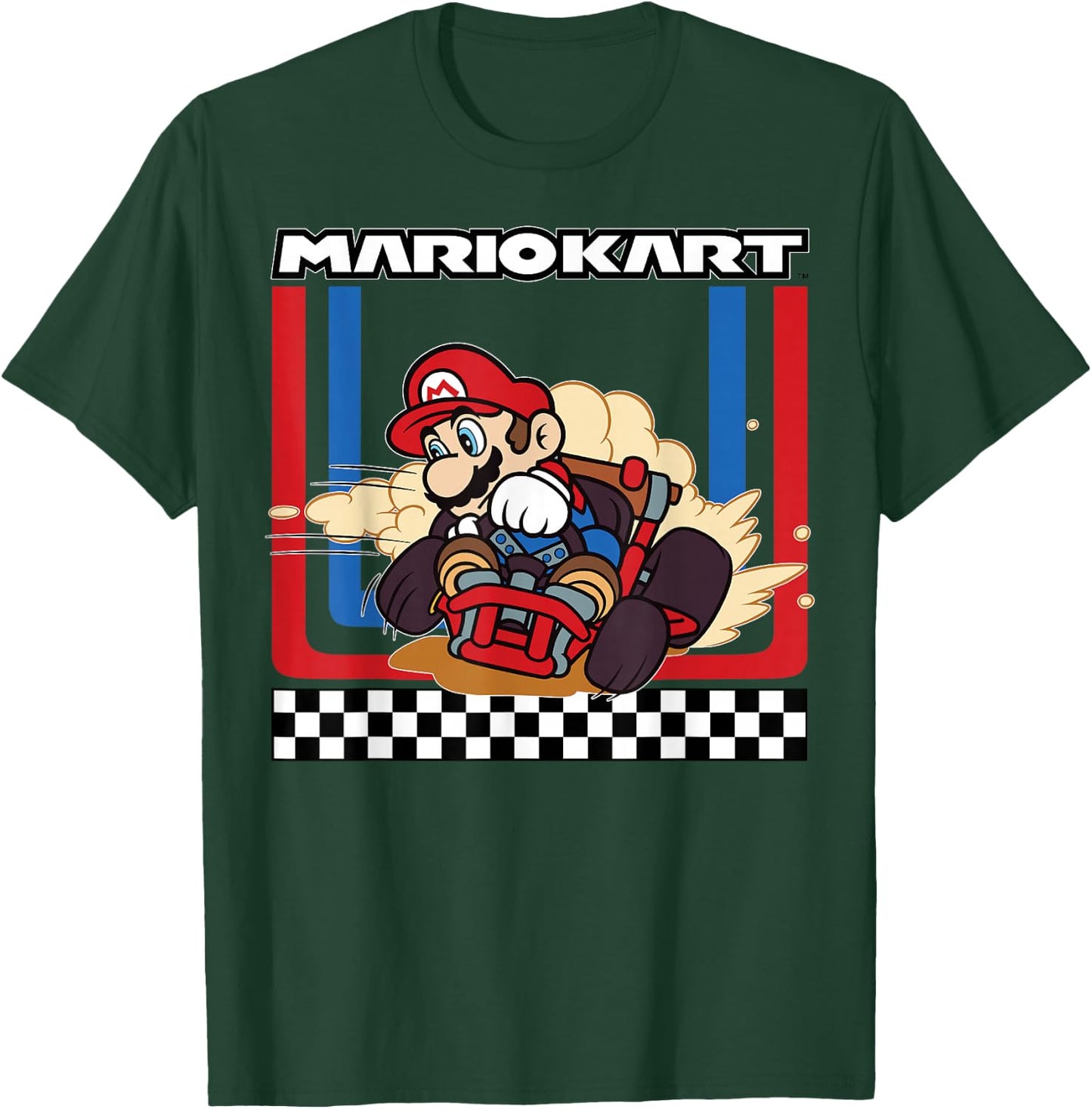 Mario Kart Racing Mario Wins The Gold Vintage Drifter T-Shirt - T-Shirt | Forest
