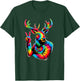 Peace Sign Tie Dye Elk T-Shirt - T-Shirt | Forest