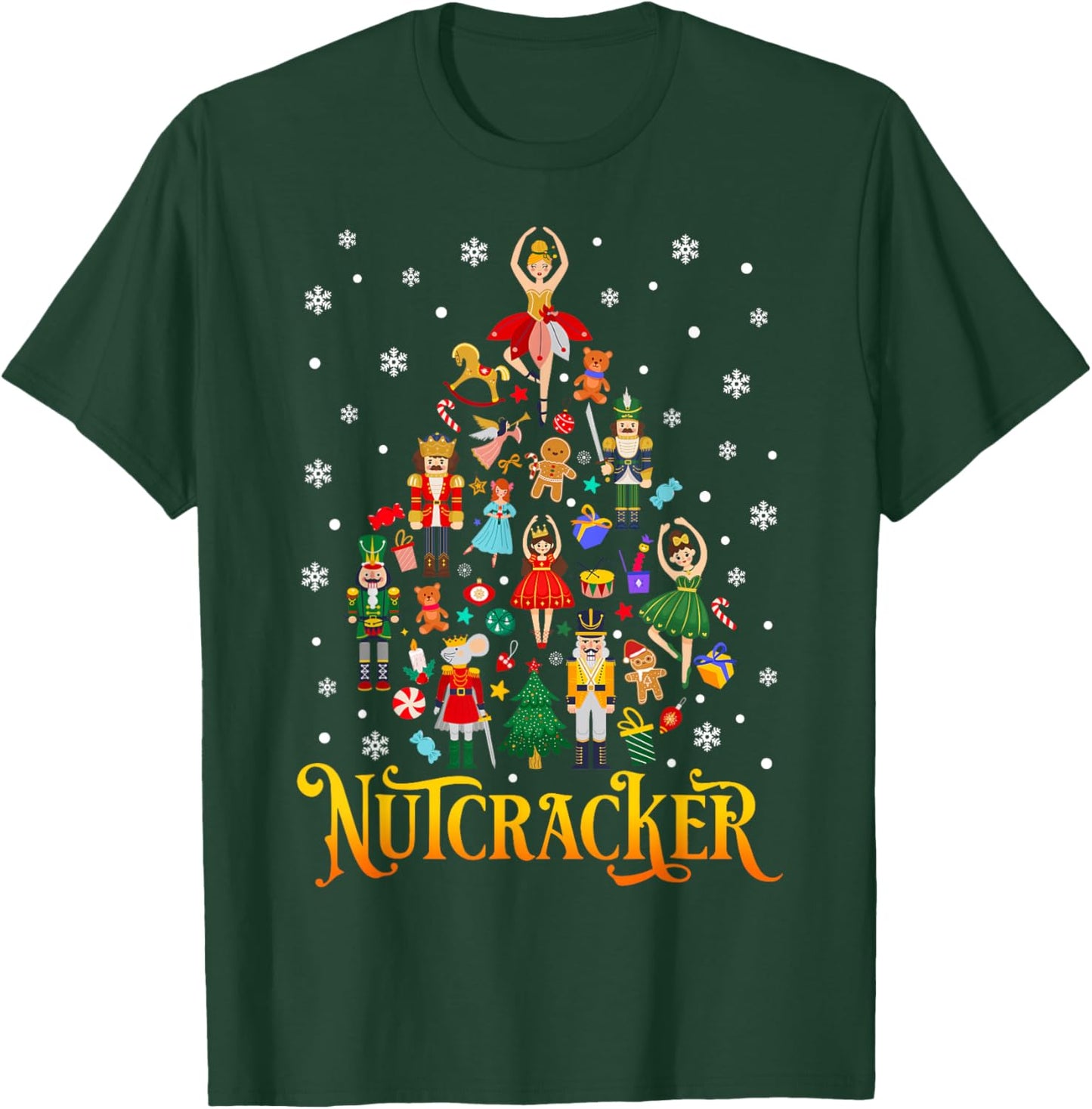 Vintage Christmas Nutcracker Squad Matching Family Christmas T-Shirt - T-Shirt | Forest