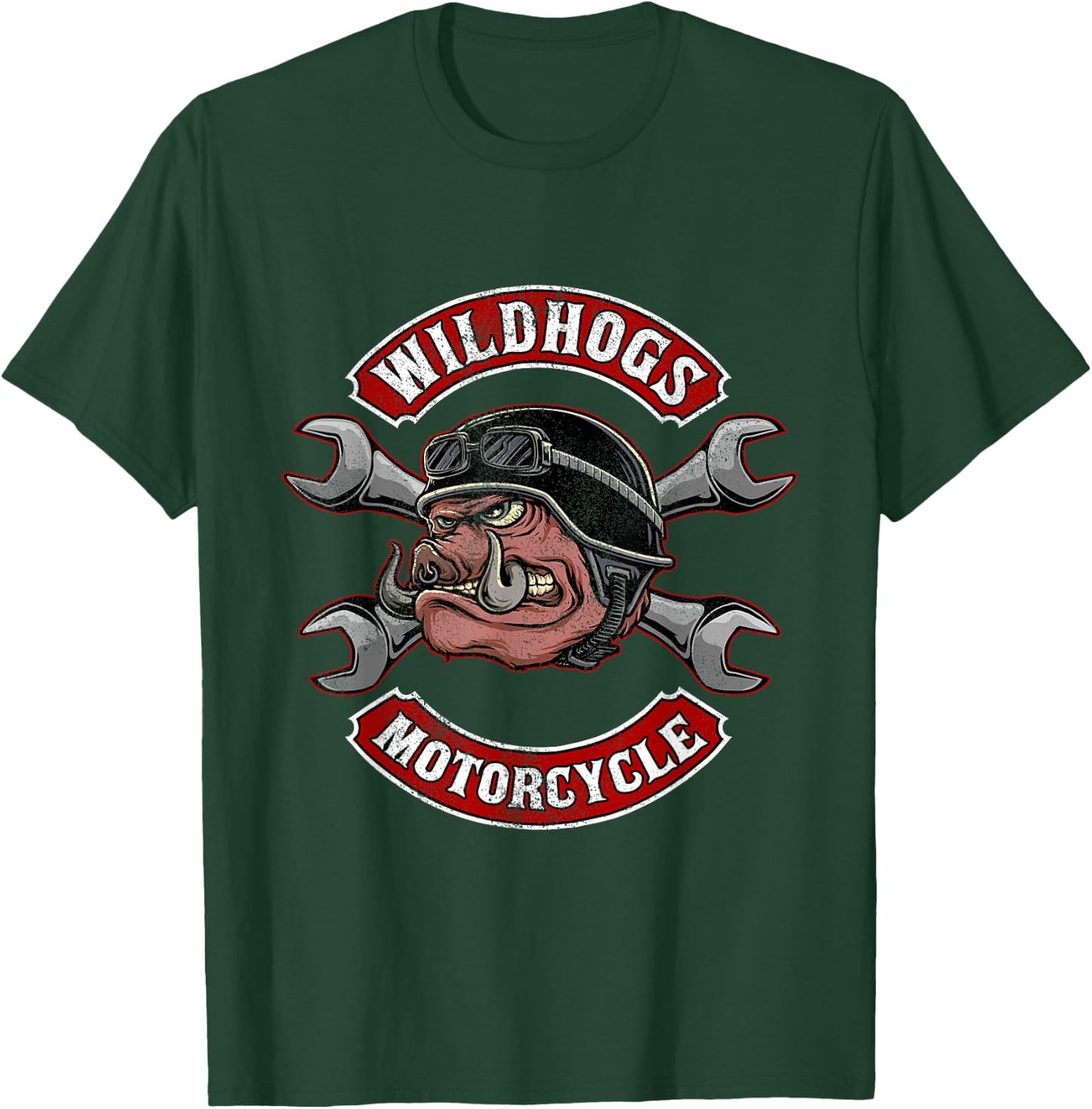 Wildhogs Motorcycle Speeders Wild Boars Hunting Boar T-Shirt - T-Shirt | Forest